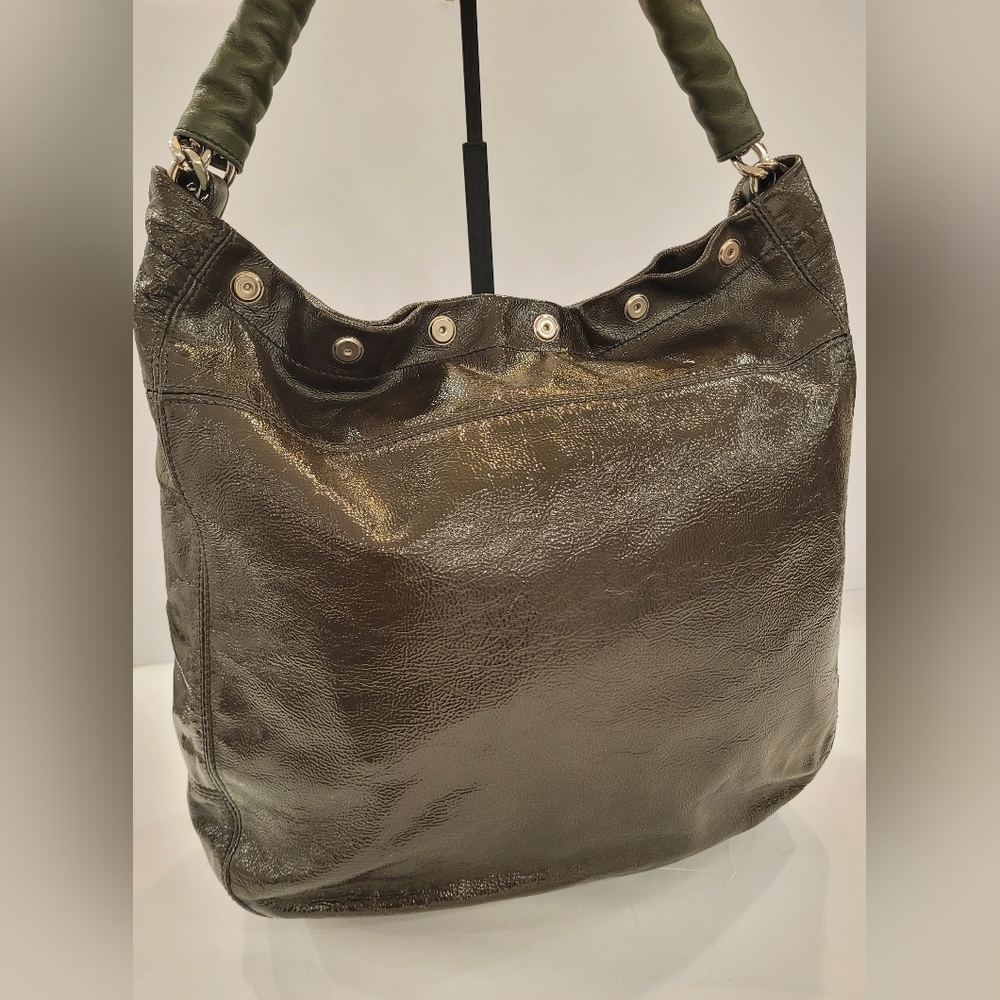 Furla Vintage Olive Green Hobo Bag